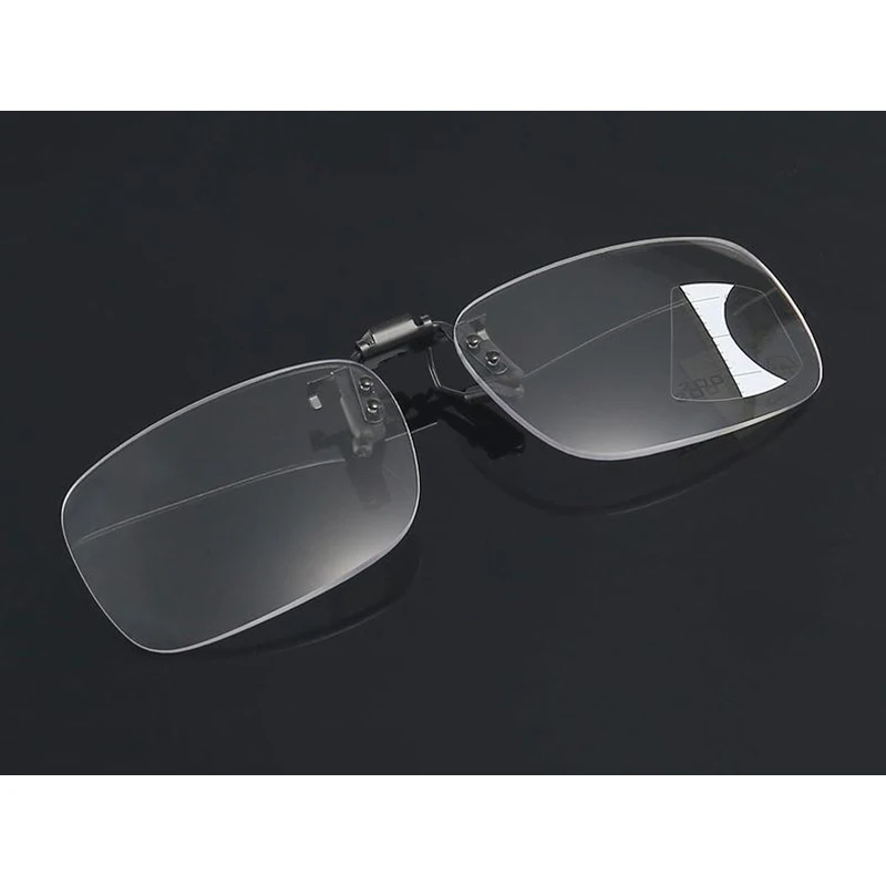 

Anti Blue Ray Clip on Progressive Reading Glasses magnifier For Women Men Look Near Far Presbyopic Clips Eyeglasses Lens N5