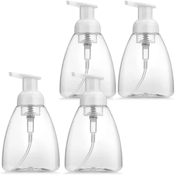 

Foaming Soap Dispenser 4 Pack Hand Soap Dispensers Refillable Plastic Foam Soap Dispenser Bottle for Kitchen Bathroom