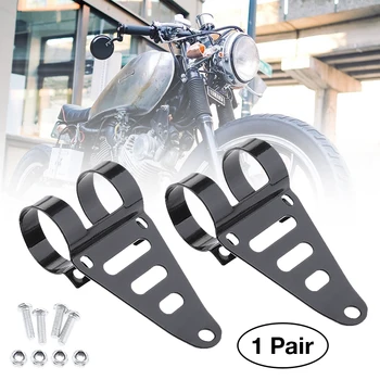 

41-43mm Universal Motorcycle Headlight Mounting Bracket Fork Ears Adjuster Mount Clamp Chopper Holder For Dirt Bike Cafe Racer