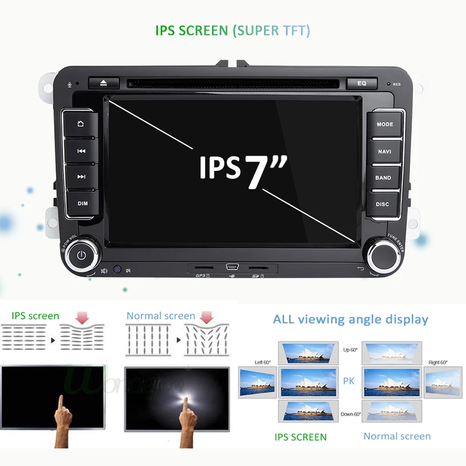 4G DSP ips 2 Din Android 9,0 автомобильный dvd мультимедийный плеер gps радио для VW/Volkswagen/GOLF 5 6/Polo/Passat/CC/B6/B7/Skoda/SEAT/Leon