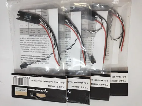4 шт./лот Hobbywing XRotor 10A OPTO бесщеточный ESC 3-4S 14G для мультироторного вертолета RC |