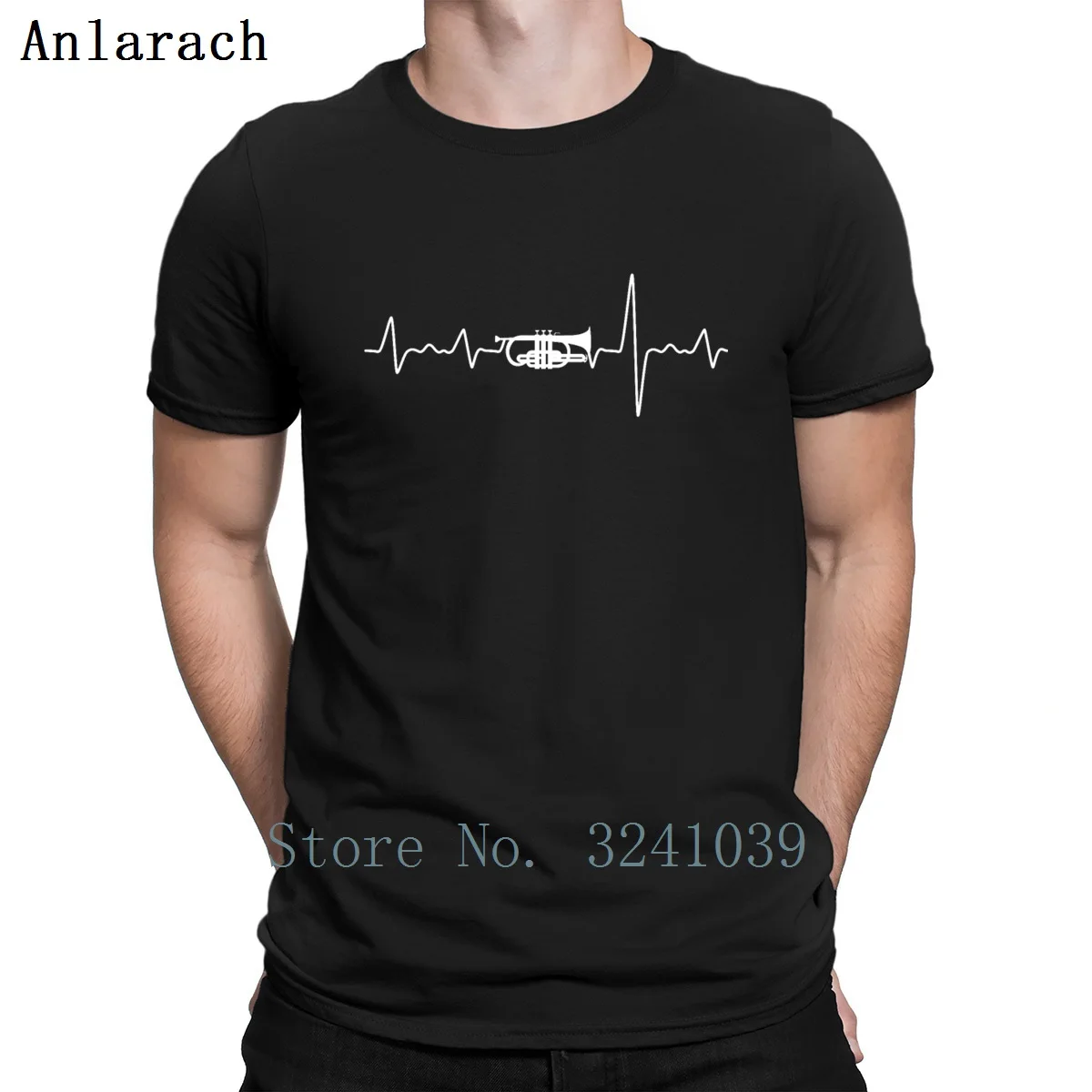 Труба Lover Heartbeat Line Art Подарочная футболка новый стиль трикотажная футболка с круглым вырезом натуральный стандарт Crazy Весна рубашка