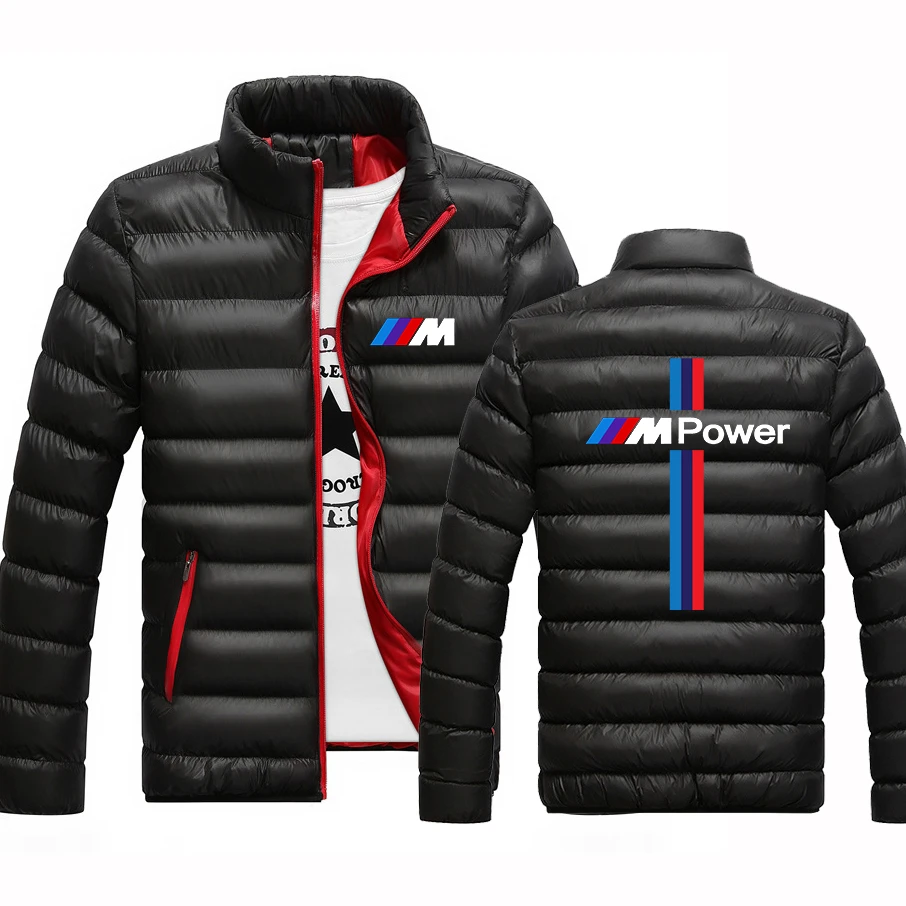 BMW Power Parka gruesa acolchada de algodón para hombre, abrigo de larga con cuello alto, ropa de abrigo cálida, novedad, Invierno| Sudaderas con capucha y sudaderas| - AliExpress