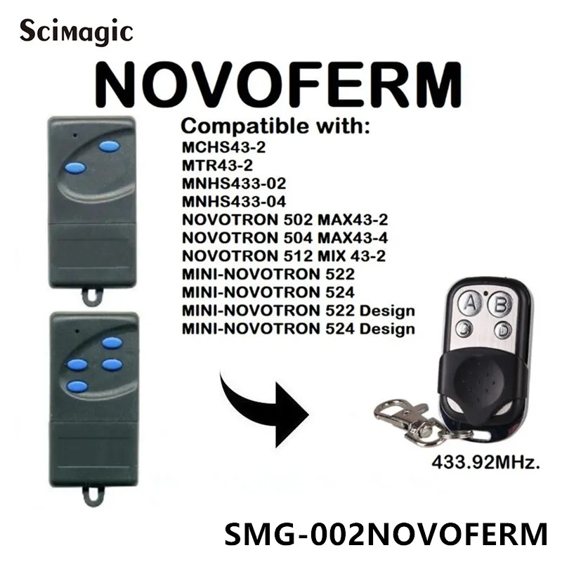NOVOFERM 502 MAX43-2 504 MAX43-4 копия ворот гаража пульт дистанционного управления 433 92mhz