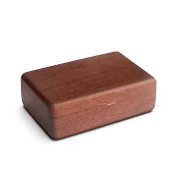 

Rings Decorative European Style Earrings Necklace Display Trinket Bedroom Wooden Jewelry Box Magnetic Buckle Vintage Portable