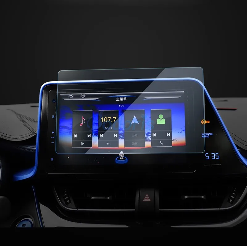 

For Toyota C-HR CHR C HR 2016 2017 2018 Car Navigation GPS Screen Protective Toughened film Anti Blue Light Car Accessories