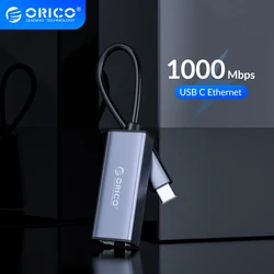 Orico lan placa de rede usb3.0 ethernet adaptar o tipo c para rj45 gigabit placa de rede externa para mac windows 10 pc xiaomi