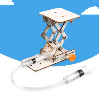

Kids DIY Hydraulic Lift Table Model Scientific Experiment Kit Educational Toy