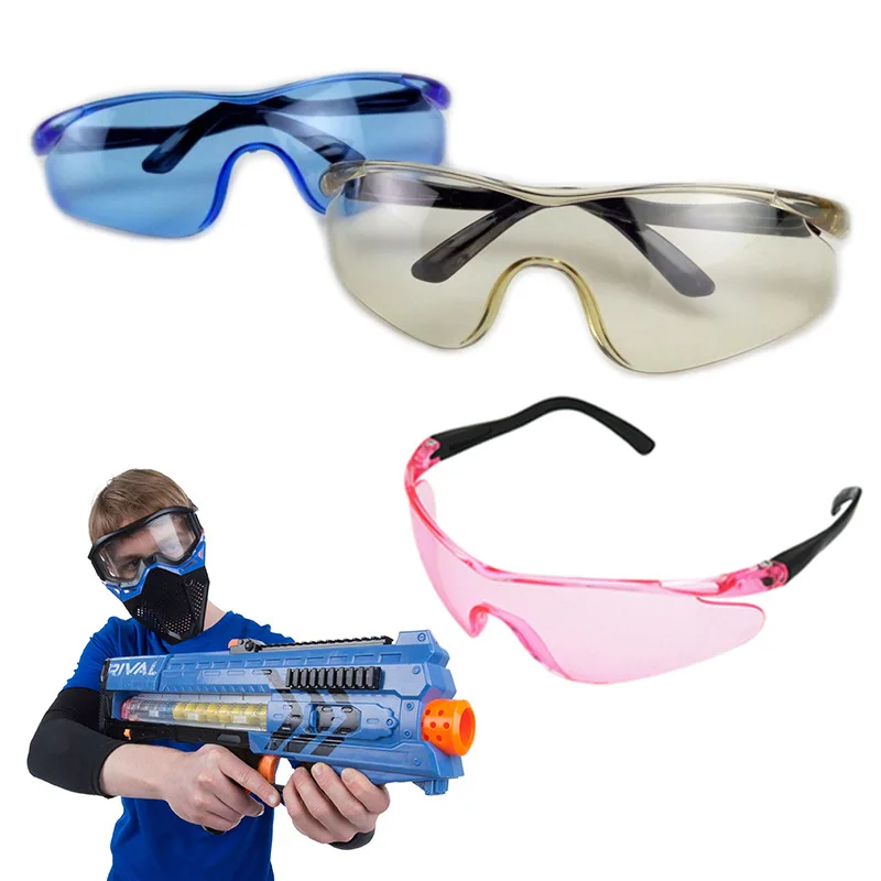 Водяной пистолет детские очки для защиты глаз мягкие пули стрелковые очки Nerf игрушка прочные аксессуары наружные CS боевые очки