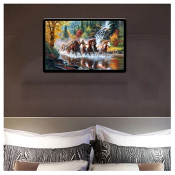 

5D DIY Diamond Painting Cross Stitch Crafts Home Decor(Horses)