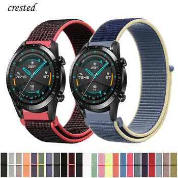 

20/22mm Huawei watch GT 2 Strap for Samsung Gear S3 Frontier 42/46 mm GT2 3 Nylon bracelet Galaxy Watch 46mm/42mm/active 2 band