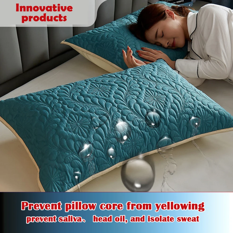 Funda de almohada antiácaros, Protector de almohada impermeable,  antibacteriano, a prueba de aceite, higroscópico, transpirable, individual,  48x74cm - AliExpress