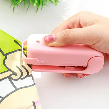 

new1Pcs Capper Hand Pressure Mini Household Sealing Machine Sealer Hot Magic Sealer Without Battery cute Food Saver Plastic Bag