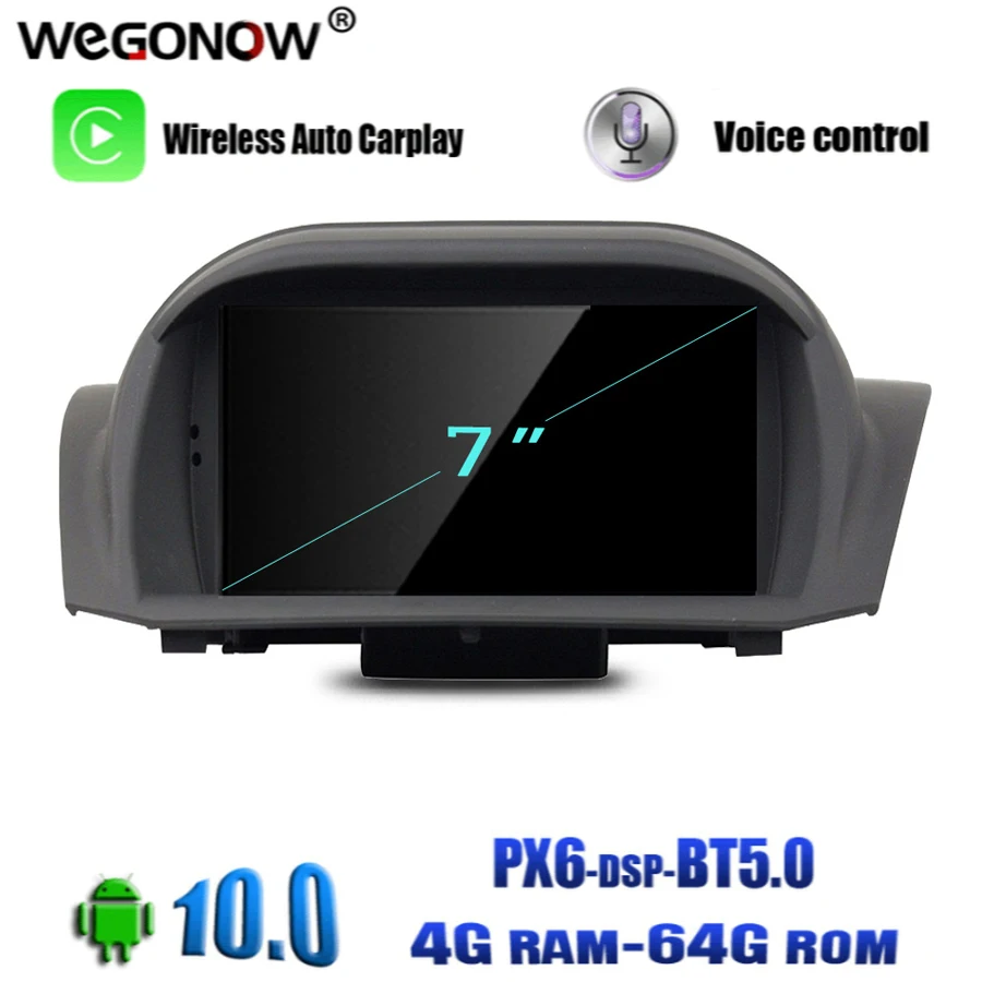 TDA7851 Android 10 0 для Ford Fiesta 2013 2016 Octa Core 64 Гб ROM Автомобильный мультимедийный DVD плеер GPS