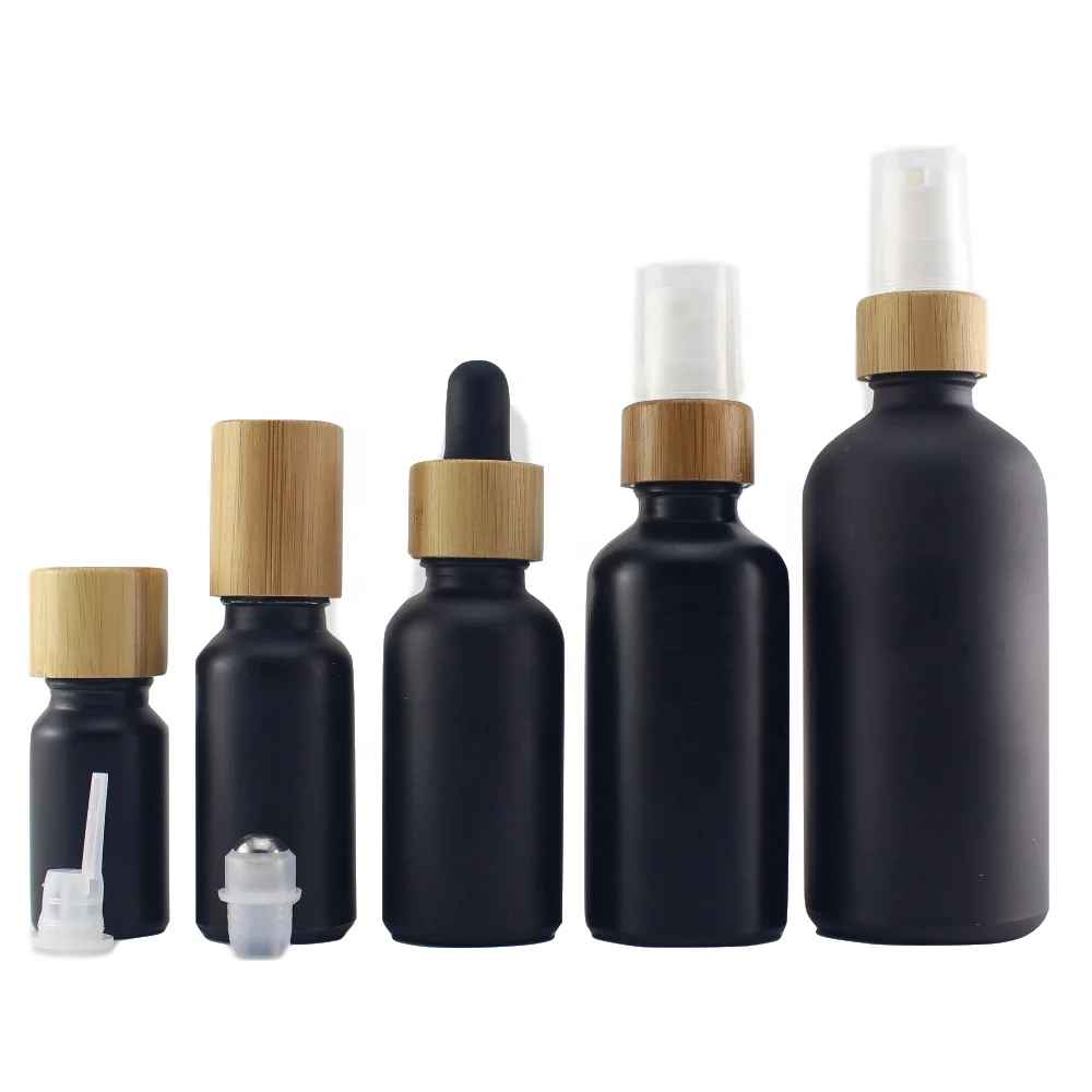 Download Cbd Oil 50ml Reagent Eye Dropper Black Matte Glass Aromatherapy Liquid Pipette Bottle Refillable Bottles With Bamboo Dropper Lid Refillable Bottles Aliexpress
