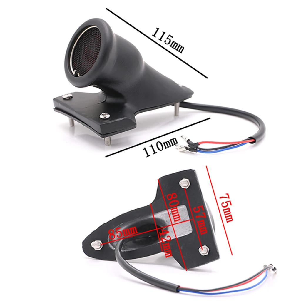 12V Motorcycle Bike Rear Tail Stop Red Light Lamp for Dirt Bike Taillight Rear Lamp Braking Light For Cafe Racer