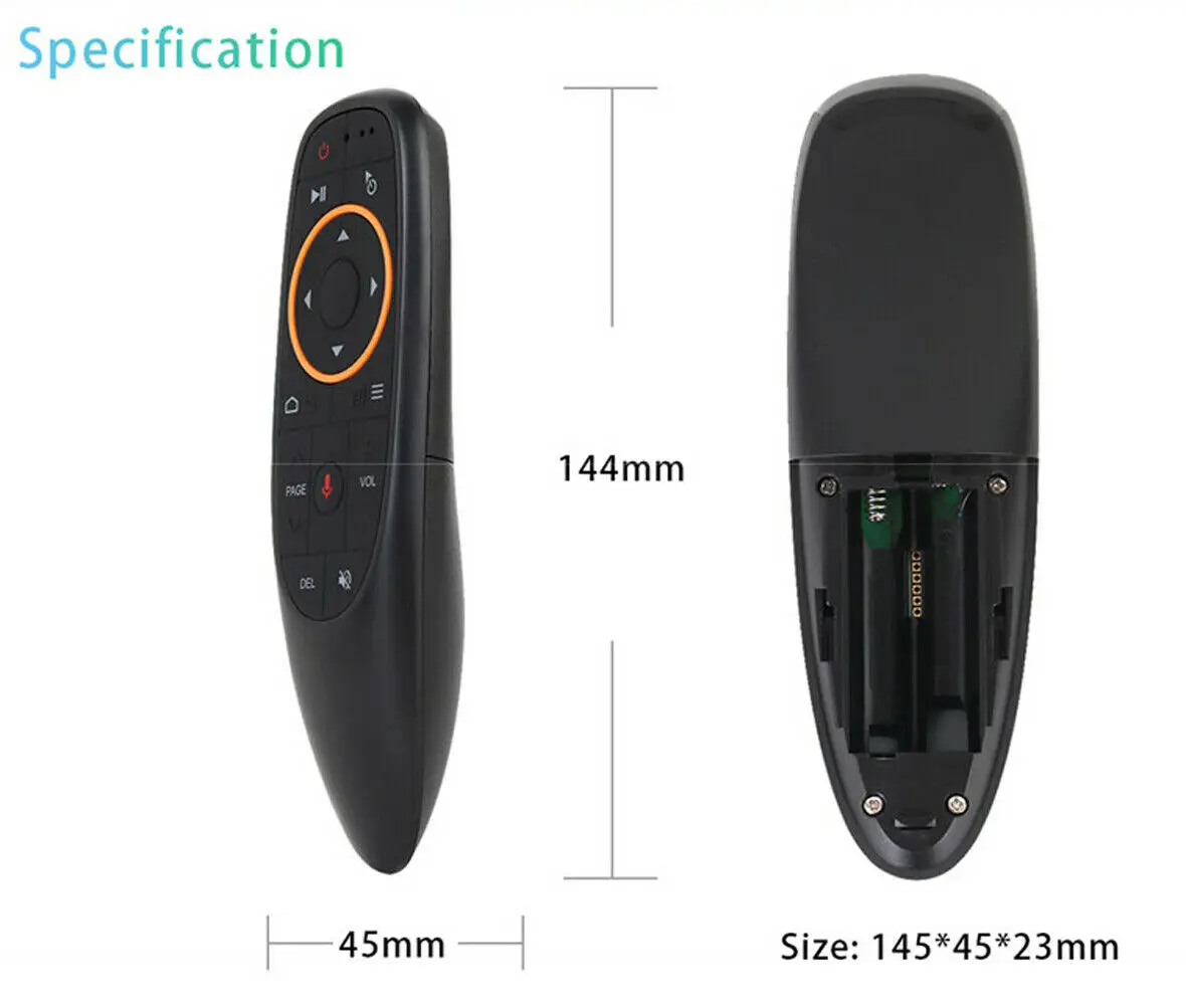 G10 VONTAR голосовой пульт дистанционного управления 2,4G беспроводной Air mouse Микрофон гироскоп ИК