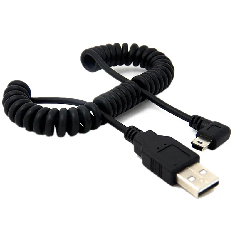 30cm to 100cm High Speed ​​Spring Style Micro USB to USB 2.0 Flexible