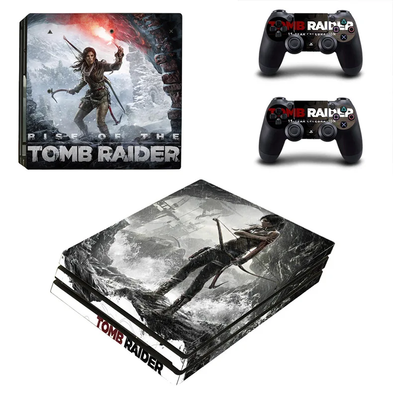 YSP4P-1795 Tomb Raider PS4 Pro стикер s PS 4 Play станция 4 Pro виниловые наклейки на кожу наклейки для playstation 4 Pro консоль и контроллер - Цвет: YSP4P-1795