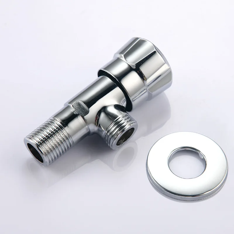 Han ma сантехника толстый треугольный клапан Латунь горячей и холодной воды переключатель клапана 4 точки водозапорный кран символ клапан воды