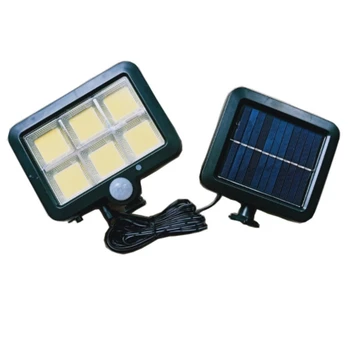 

120LED COB 3 Modes Solar Motion Sensor Wall Light Remote Control Outdoor Waterproof Garden Courtyard Porch Driveway Lamp