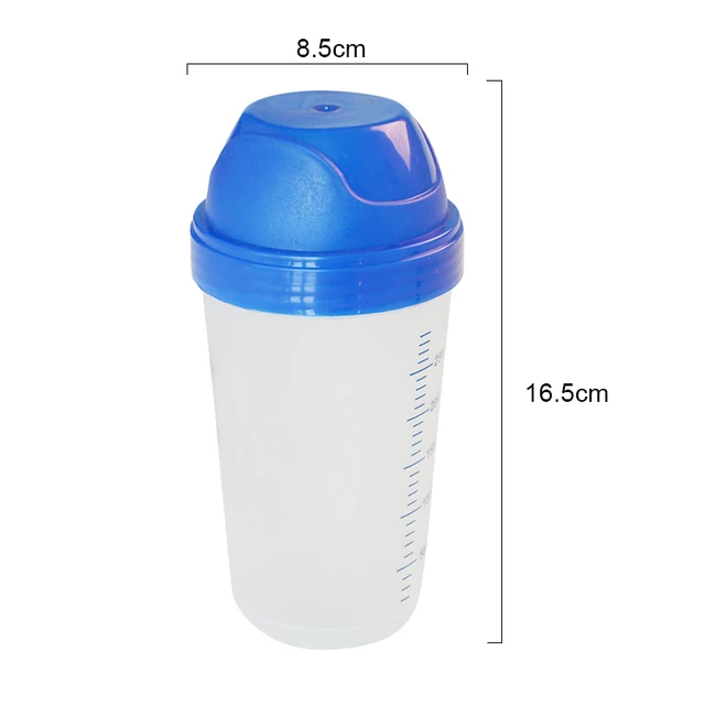 Creative Milkshake Protein Powder Mixing Bottle Transparent Shaker Bottle Practical Water Bottle Shake Cup About 300ml Drinkware 6