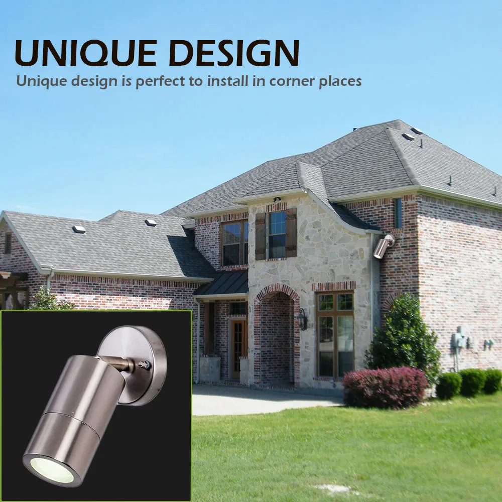 Adjustable Outdoor Led Wall Light Waterproof Wall Sconce Lamp For Garden Bright Round Ip44 Modern Led Wall Lamp