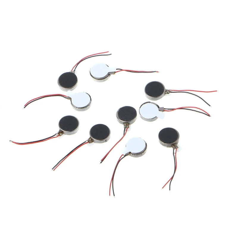 10x Coin Flat Vibrating Micro Motor DC 3V Fit For Pager and Cell Phone MobileAUS 