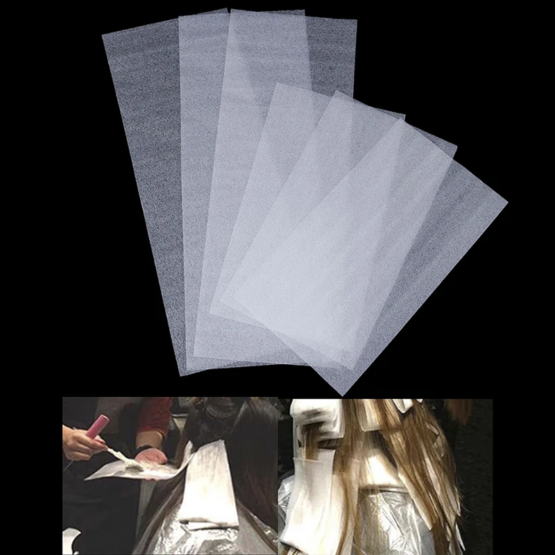 15pcs Reusable Hair Dye Paper Color Highlight Separating Sheet Barber Tissue Salon Hairdresser Use 2 Size
