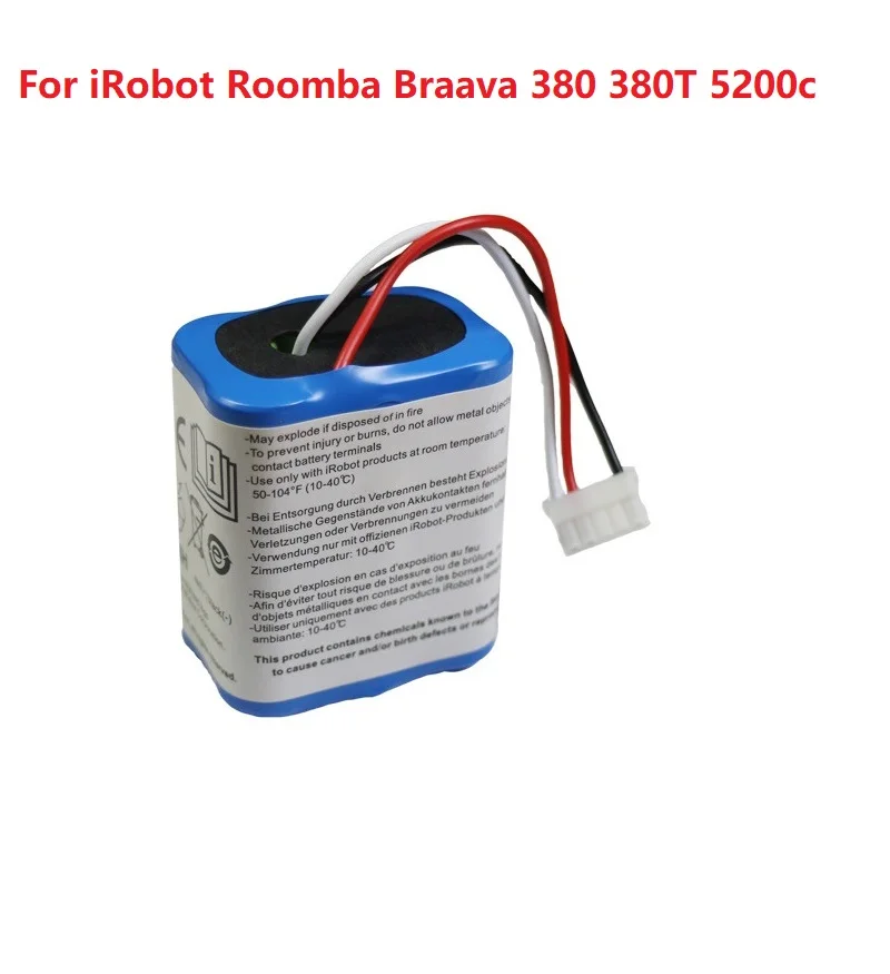 7 2 V 2500 мА/ч Батарея для IRobot Roomba Braava 380 т мятный 5200c металл-гидридных или никель