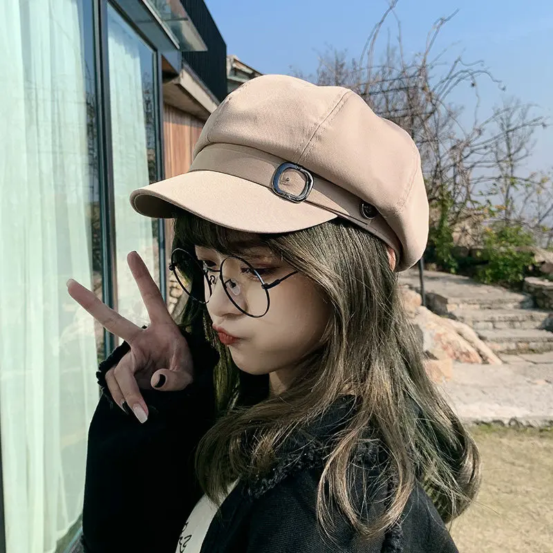 Foux-레트로 영국 레트로 패션 뉴스 보이 모자, 여성, 여름, 가을, 얇은 베이커, 소년 화가, Casquette 팔각형 모자, 베레모, 디자이너, 신제품