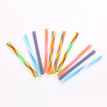

5pieces Random Color Plastic Cat Toys Elastic Cat Interactive Toy Funny Pet Toys rtificial Colorful Cat Teaser Toy Molar Toys