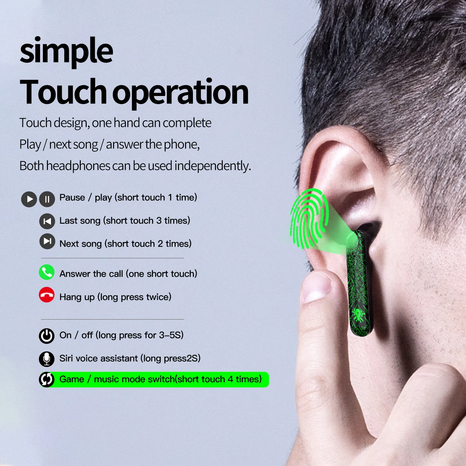 Plextone 4game Tws True Wireless Gaming 