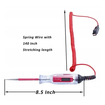 

3V~48V Electric Circuit Tester Digital Snowmobile PU & stainless steel