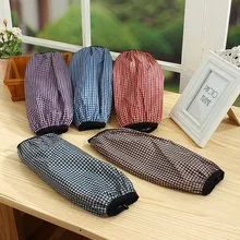 Мужские Водонепроницаемые рукава/рабочие толстые противообрастающие манжеты/длинные офисные клетчатые маслостойкие нарукавники один размер Женские Простые