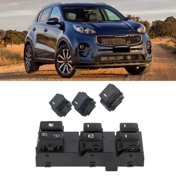 

4Pcs Car Electric Power Window Switch Button for Kia Sportage 2011-2016 93575-1H000 93570-3W000