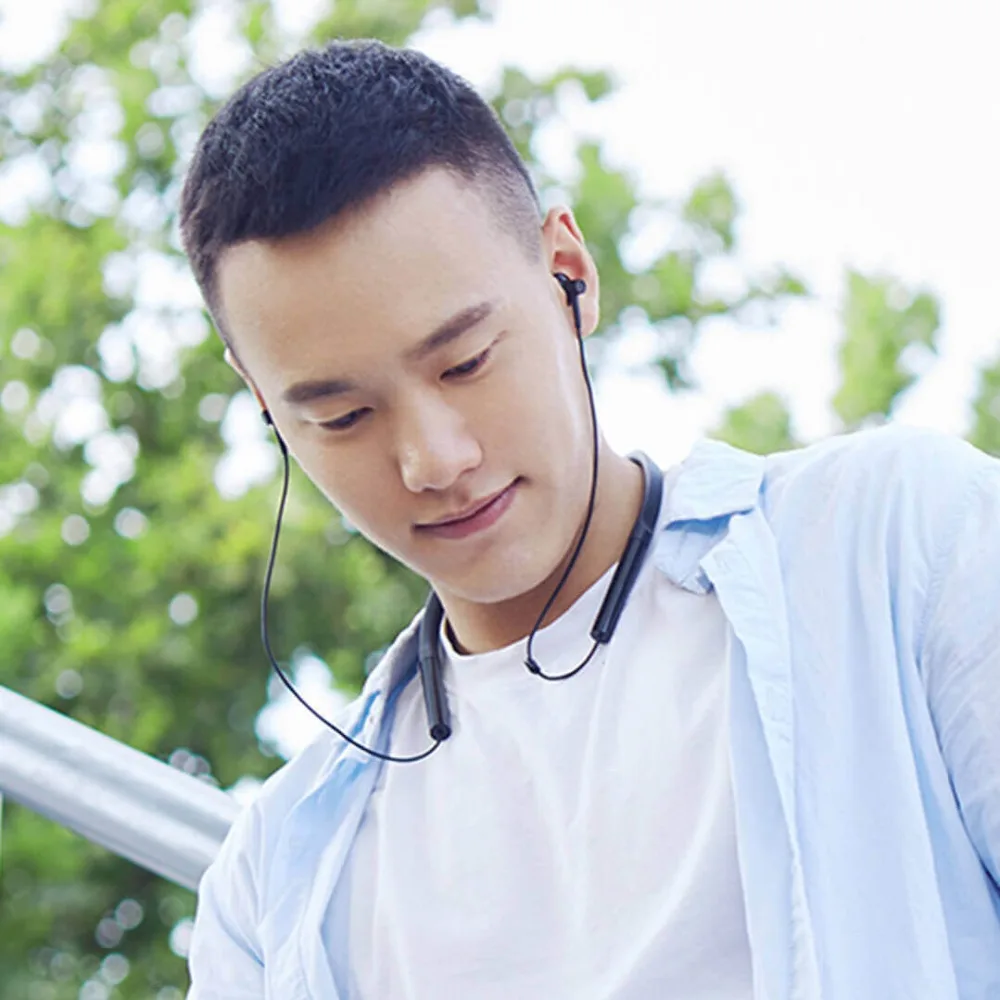 Xiao mi воротник Bluetooth гарнитура Молодежная версия с шейным ободом спортивные наушники Быстрая зарядка mi Беспроводные наушники с mi c