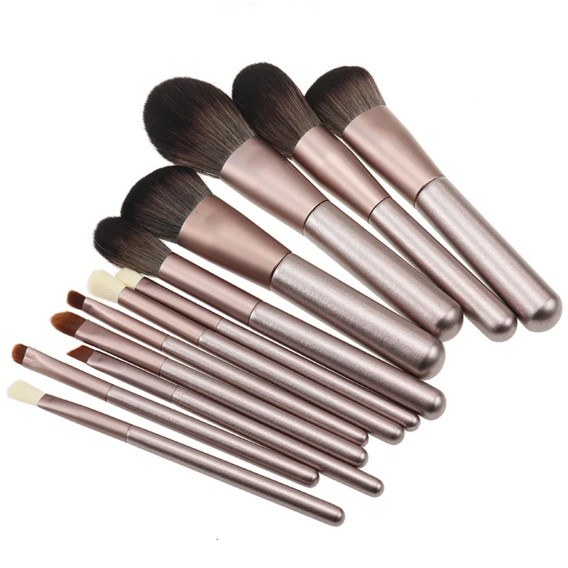 

12 Pieces Makeup Brushes Set Powder Foundation Eyeshadow Cosmetic Blusher Eye Shadow Lip Make Up Brush Beauty Tool Sets & Kits