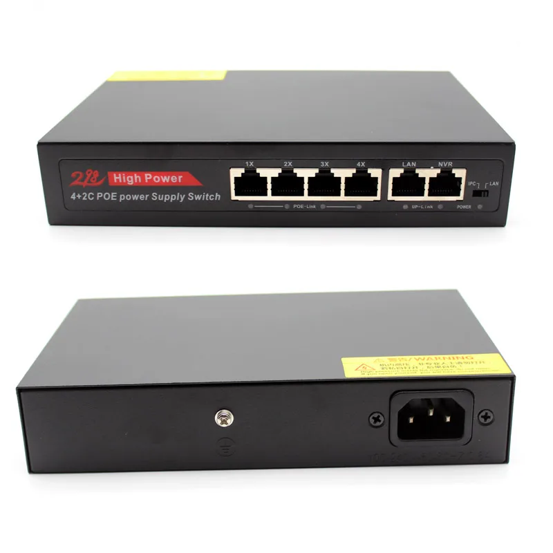 4 8 16 24 Ports Smart POE switch Power supply Ethernet 10/100Mbps IEEE802.3af/at DC52V for IP camera 4 8 16 24 Ports Smart POE switch Power supply Ethernet 10/100Mbps IEEE802.3af/at DC52V for IP camera
