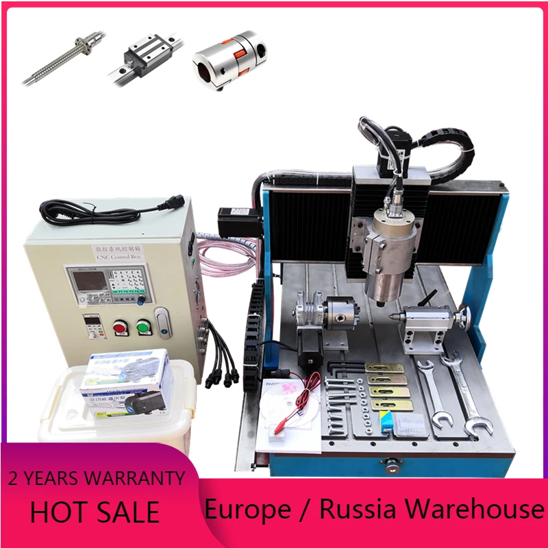 

Linear Guide Rail cnc router 6040 Aluminum Copper metal carving machine wood engraving PCB drilling with Offline DSP control