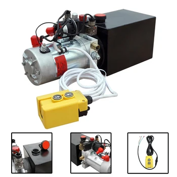 

Trailer Pump 12 Quart 12V Electric Hydraulic Power Double Acting Power-Up Supply Unit for Dump Truck UK Stock