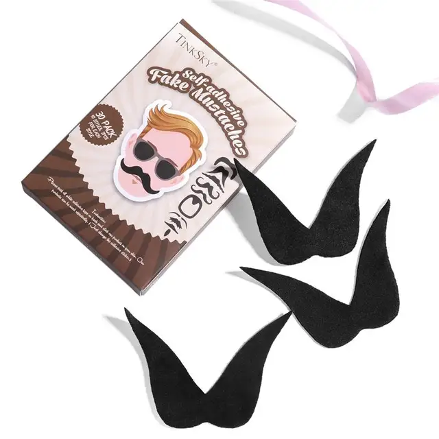 Set Di 24 Baffi Finti Autoadesivi - Per Feste, Halloween E Costumi, In Fibra Artificiale, 12 Stili Diversi - Foto 11