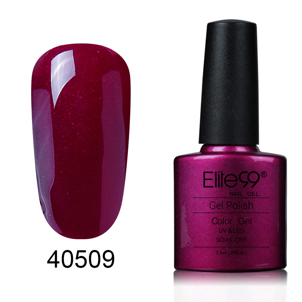 Elite99 Гель-лак для ногтей Дизайн ногтей советы 79 горячая Распродажа цвет 7,3 мл VENALISA впитываемый органический УФ светодиодный Гель-лак для ногтей - Цвет: 40509