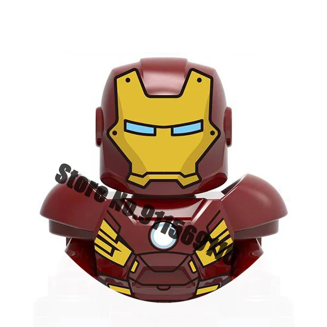 Superhero Iron Man Mark Building Blocks Bricks Tony Stark War Machine Ultron Action Figures Kids Toys Christmas Gifts H-X1219