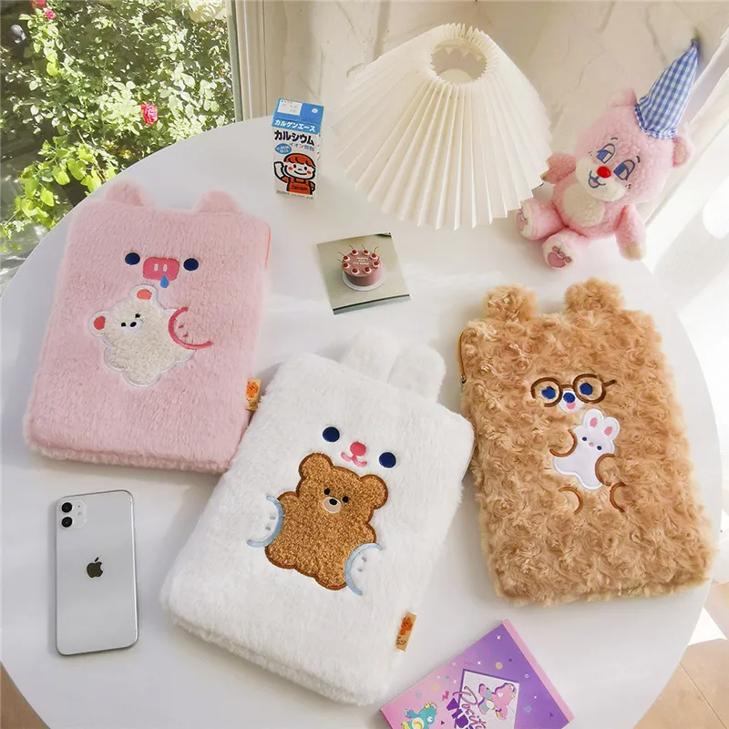 Bentoy Milkjoy Kawaii сумки для ноутбуков 11 дюймов 9 7 10 5 с презентабельным видом: плюшевый