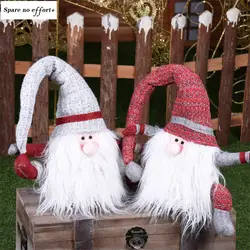 Рождественское украшение для дома сидя рудолф фигурки Рождественская Кукла Gnomi игрушка веселый рождественский подарок для детей Детский
