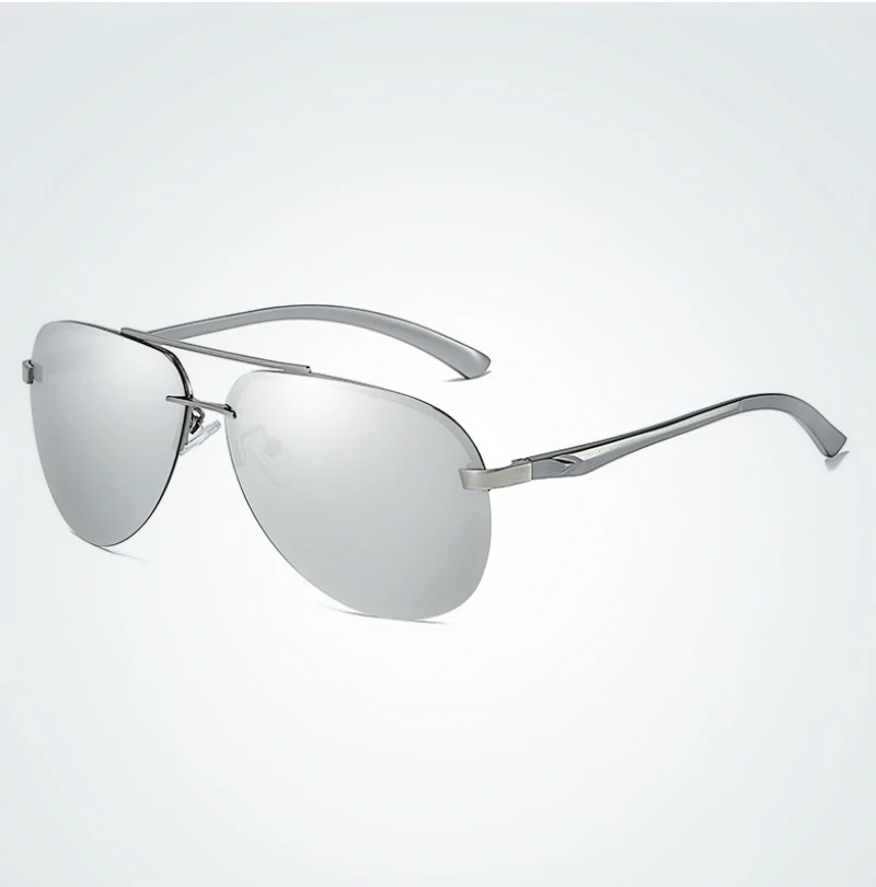 Карл поляризационные солнцезащитные очки, мужские очки пилота, алюминиевые спортивные солнцезащитные очки, очки для вождения, высокое качество, солнцезащитные очки для мужчин и женщин - Цвет линз: C3 Silver