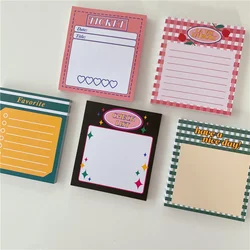 Papier de support pour carnet de notes, étiquette de journal, rétro, mignon, Kawaii, papeterie pour planificateur, bloc notes, liste de choses à faire 