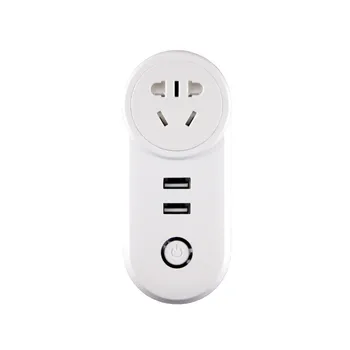 

ZigBee3.0 Dual USB Wireless Socket Plug Smart home App Remote Control Echo Plus Voice Control Work with Alexa Google Home