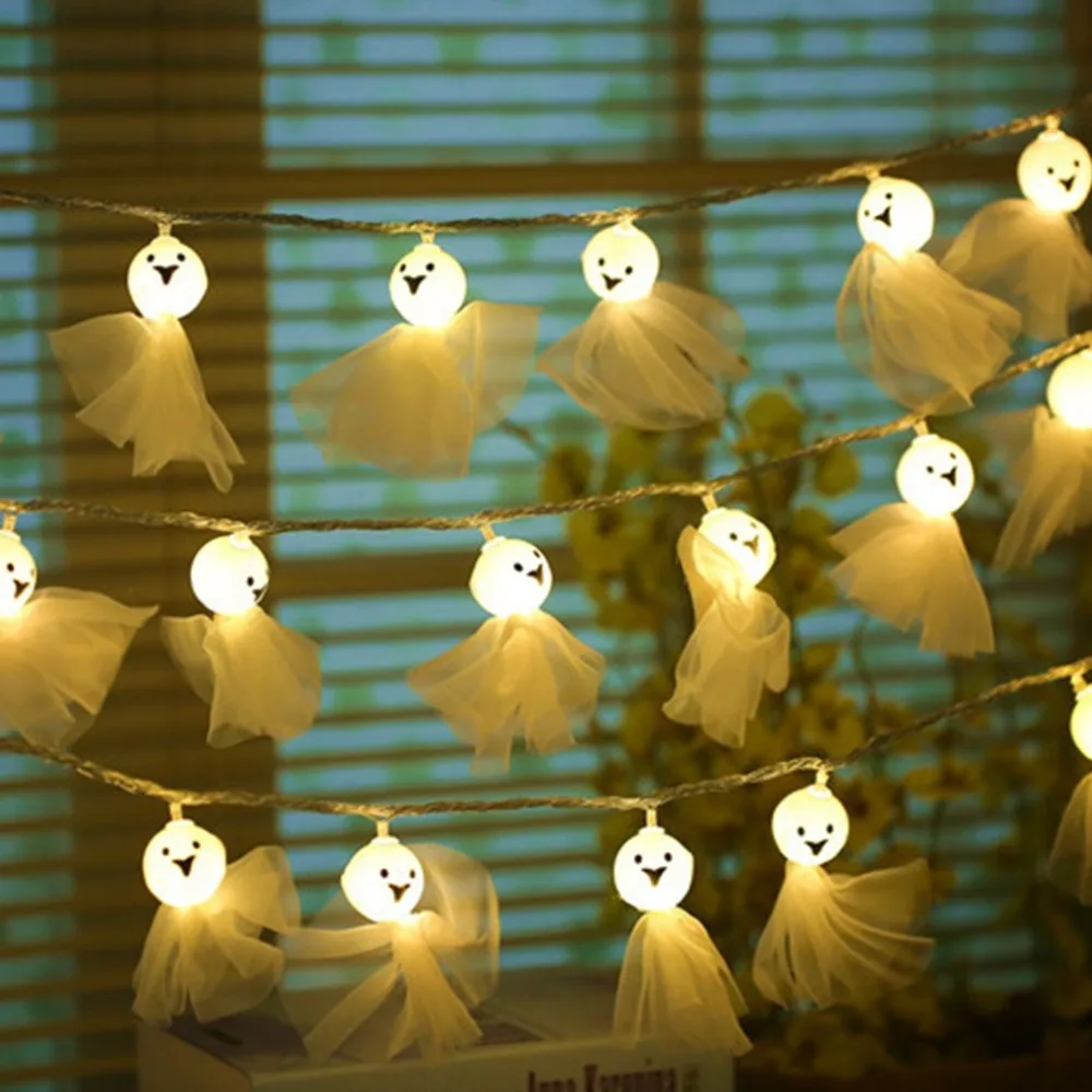 

20 LEDs Light String 4m Battery Operated Glowing Lamp String Home Indoor Decor Light for Halloween Holiday Night Party Supplies